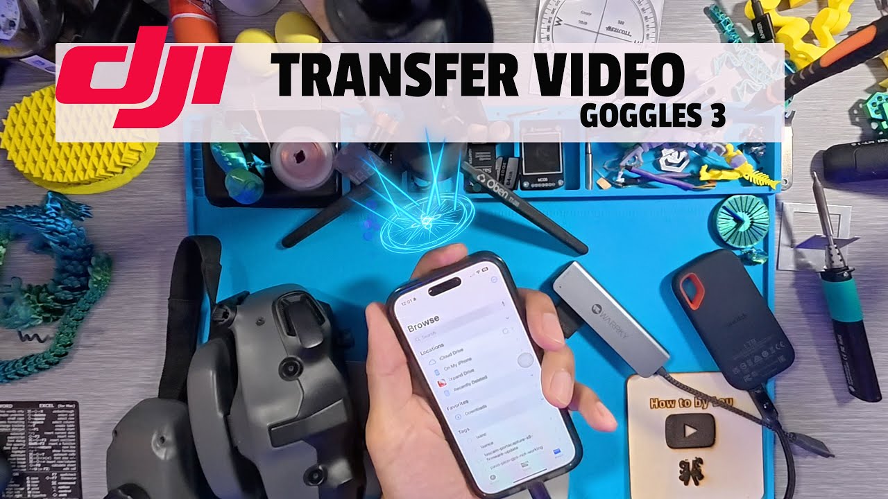 how to transfer video from the goggles 3 to your iPhone, dji goggles 3 video transfer