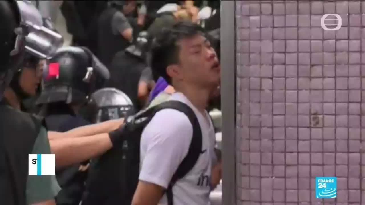 Hong Kong: Students skip school to protest after one of the most violent week-end in three months