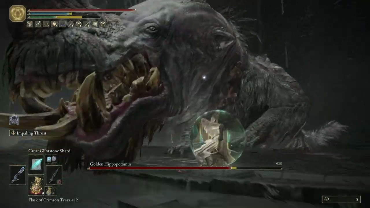 Level 99 Hippo Kill (Int/Arc) - Elden Ring