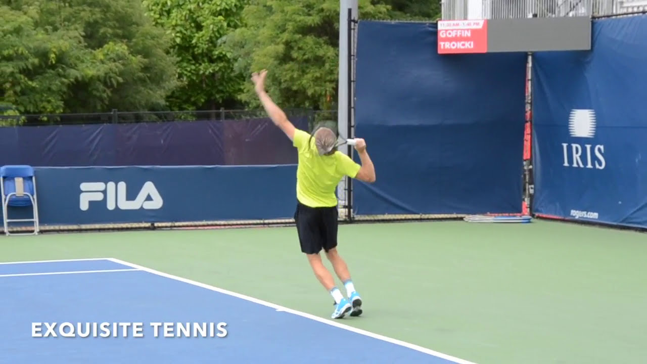 David Goffin Serves in Slow Motion