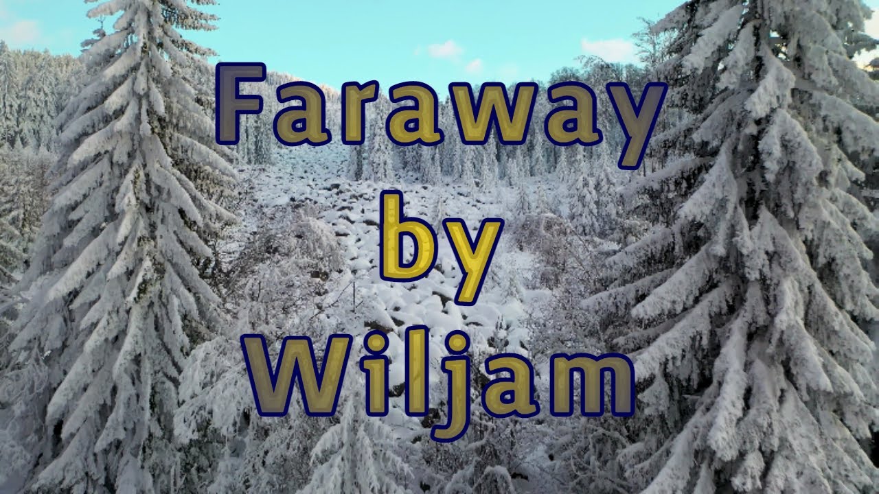 Drone Footage Snow Scenes — Chillout Electric Drum Mix Music "Faraway" by Wiljam