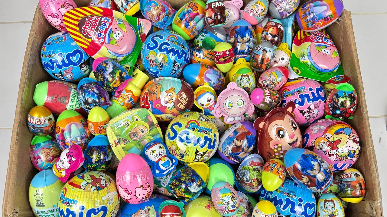 Satisfying Unpacking So Many Surprise Egg, Jumbo Surprise Ball, Surprise Box , and More | ASMR