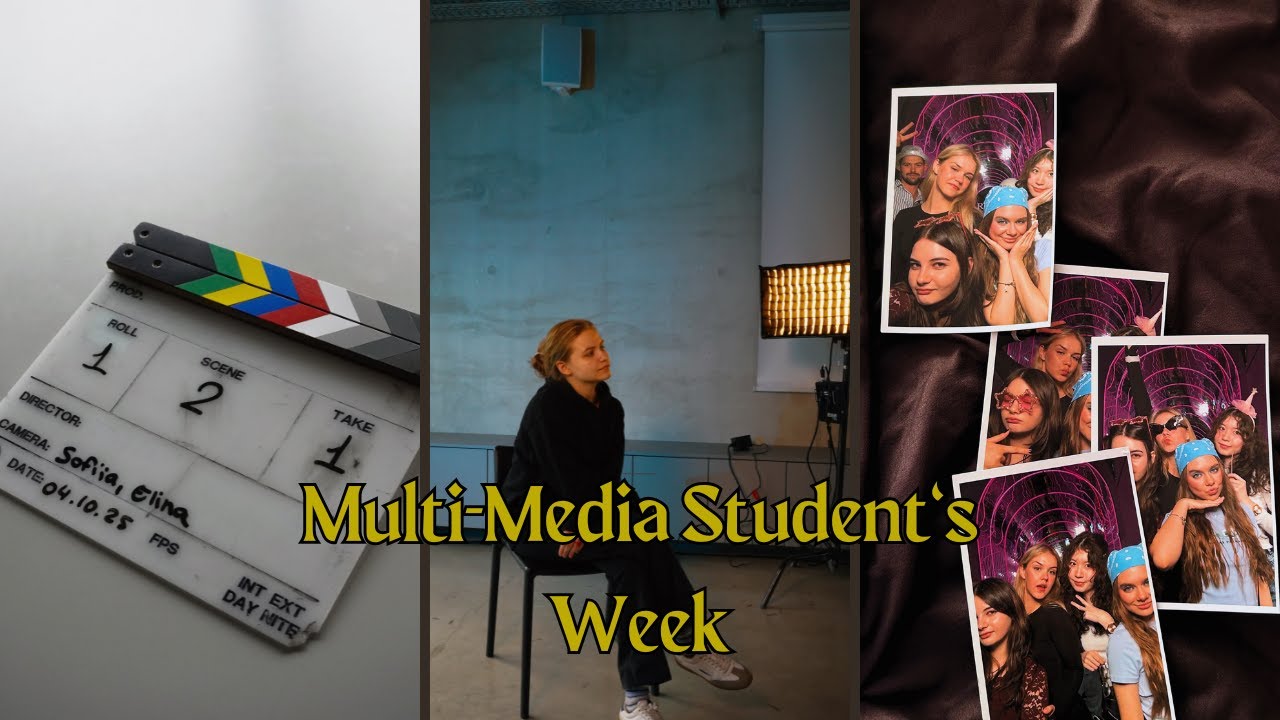 Multi-Media Student's week - studies, parties, filming, friends...(balance)