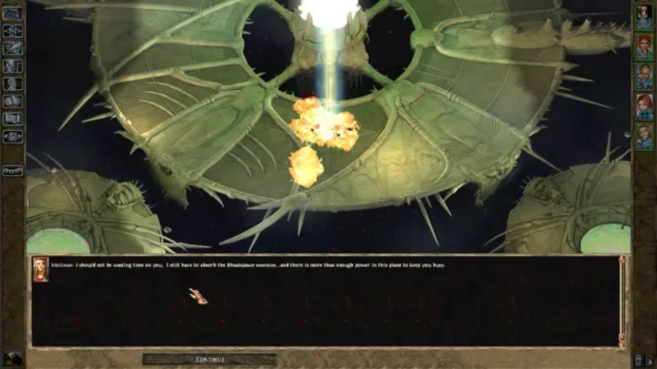 Baldur's gate 2 Throne of Bhaal good ending plus end credits