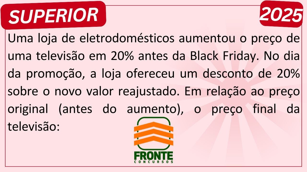 Fazendo REGRA DE TRÊS para ACERTAR na Prova da Banca FRONTE
