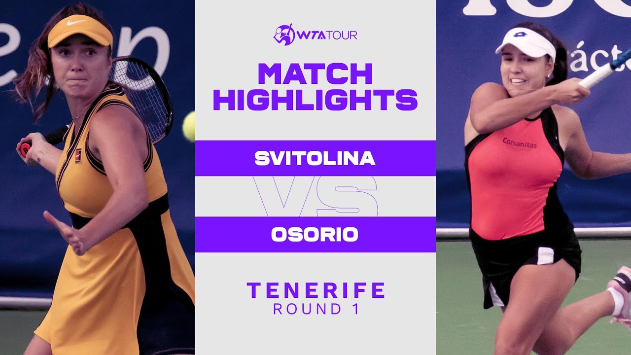 Elina Svitolina vs. Camila Osorio | 2021 Tenerife Round 1 | WTA Match Highlights