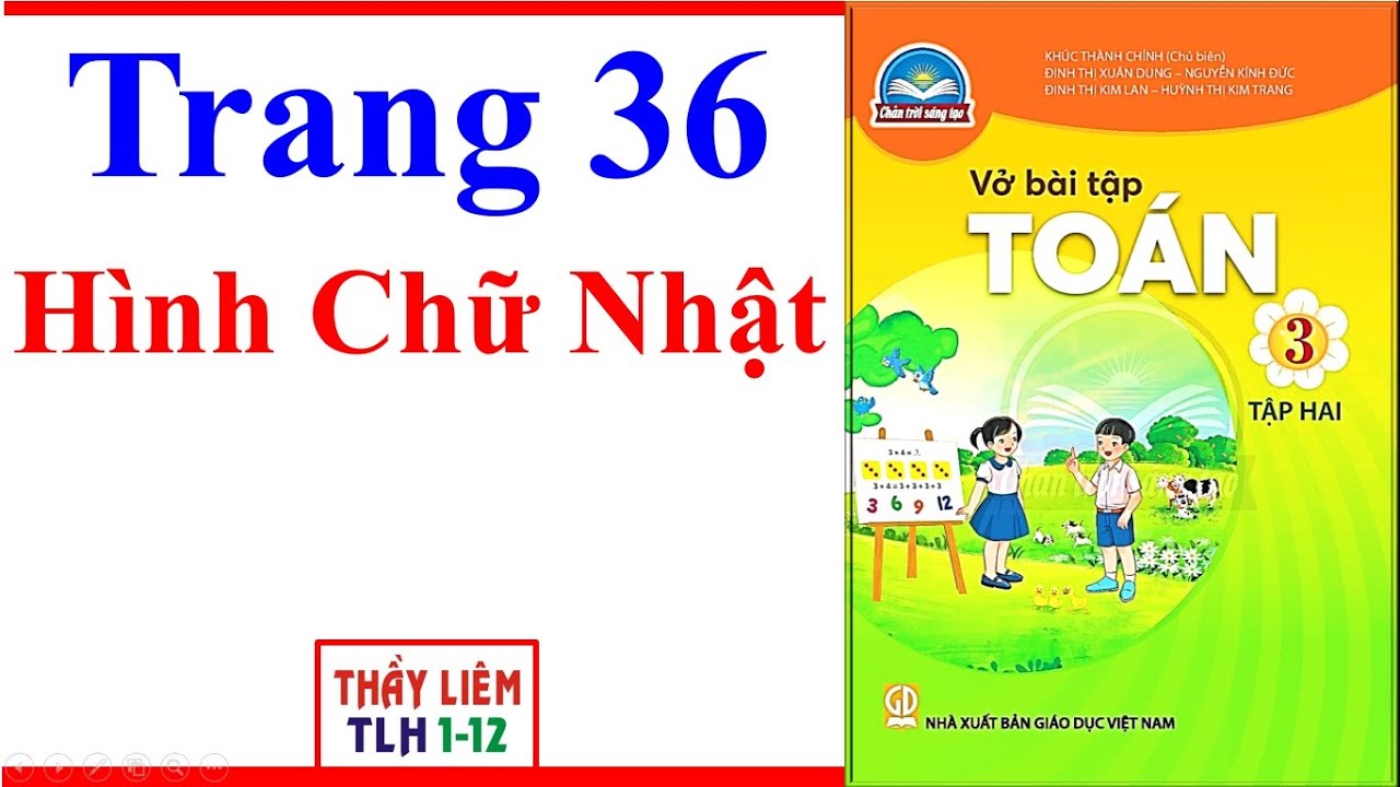 Vở Bài Tập Toán Lớp 3 Trang 36 | Hình Chữ Nhật | Chân Trời Sáng Tạo | Học Kì 2