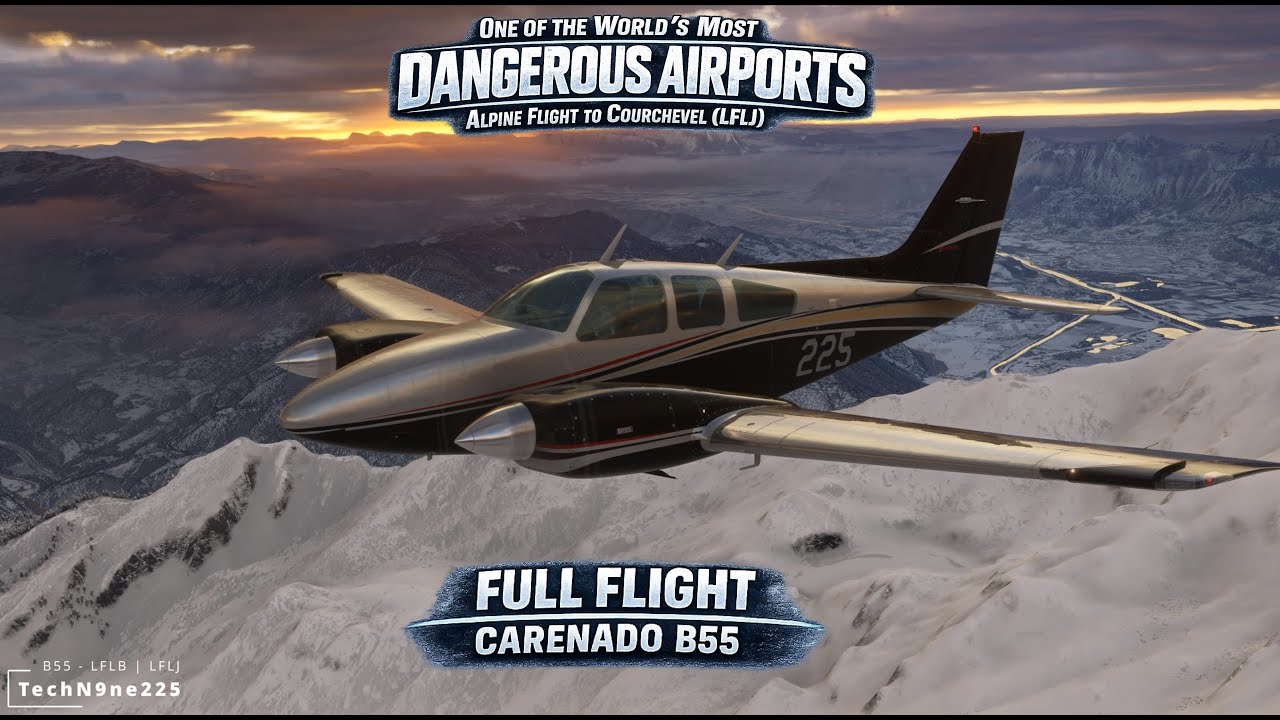 One of the World’s Most Dangerous Airports | Alpine Flight to Courchevel (LFLJ) | MSFS 2024