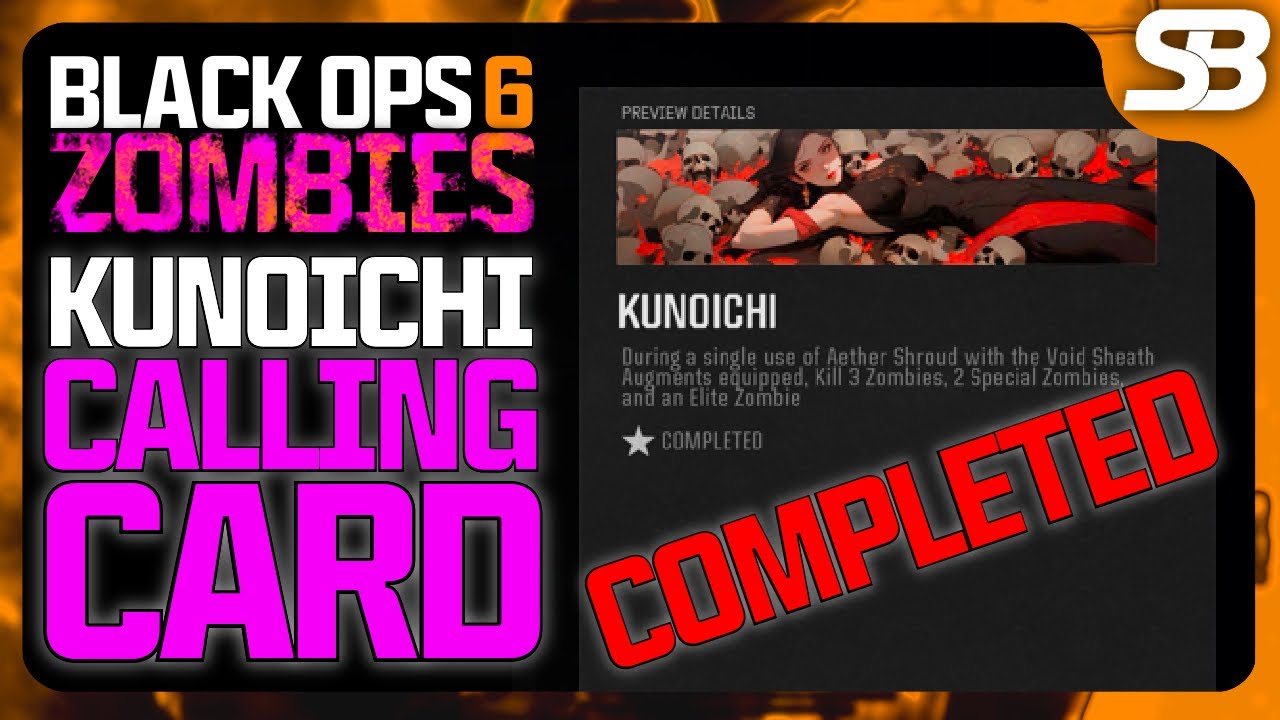 B06 Kunoichi Dark Ops - Card Challenge (Black Ops 6 Kunoichi Dark Ops Challenge)