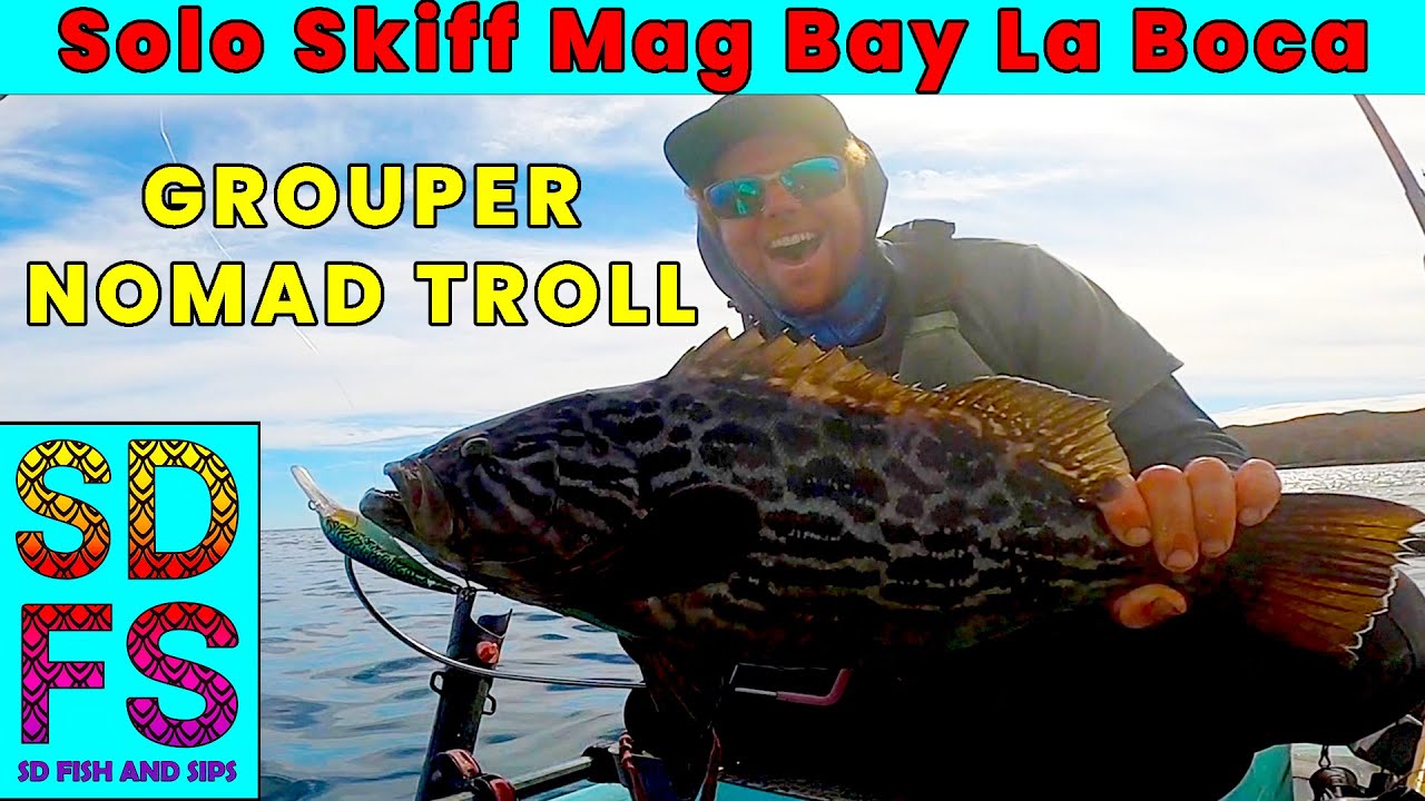 Baja Trippin Ep 5 | SOLO SKIFF Fishing Mag Bay MEXICO Grouper, Yellowtail, Sierra, Cuda on the TROLL