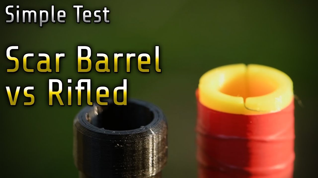 Simple Test Scar vs Rifled Barrel