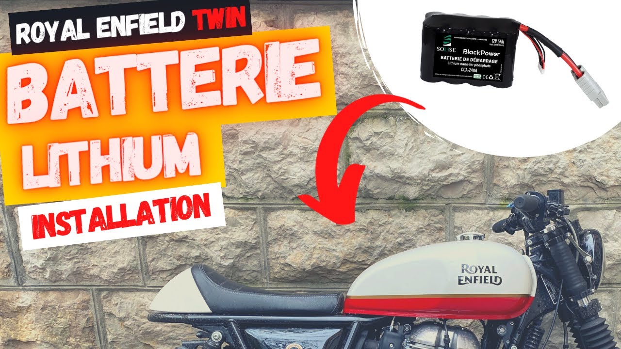 [E18] - Mini batterie lithium ! - (SOLISE CCA240) - Royal Enfield Interceptor 650