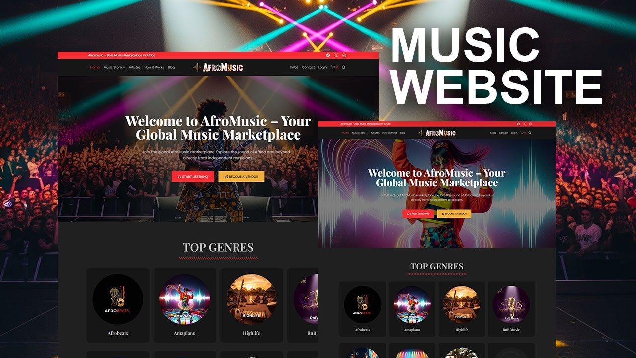 How to create a Music Marketplace website   Multi Vendor Music website