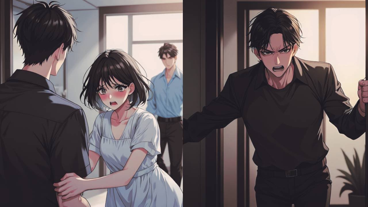 Reborn, I watched her wearing the dress I bought, pressed against another man's chest