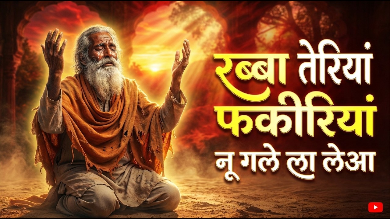 रब्बा | तेरियां फकीरियां नू गले ला लेआ | Punjabi Sufi Song | Emotional Sufi Kalaam