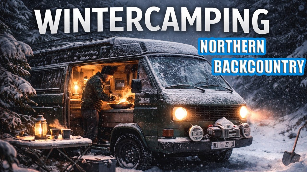 WINTER CAMPING VW T3 FIRST SNOW - ARCTIC CLIMATE - WILDERNESS PATROL