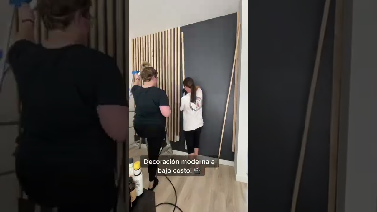 DECORACI&Oacute;N ECON&Oacute;MICA? LISTONES DE MADERA Y BASE EN NEGRO