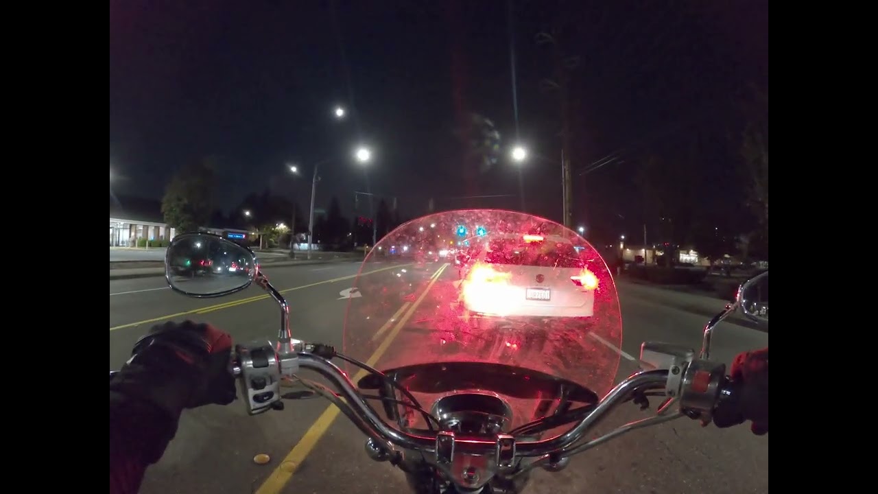 Cold winter night cruise | Vstar 1100