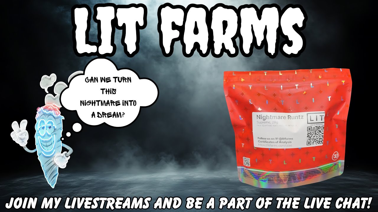 LIT FARMS THCA FLOWER REVIEW: NIGHTMARE RUNTZ! BLACK ASH!