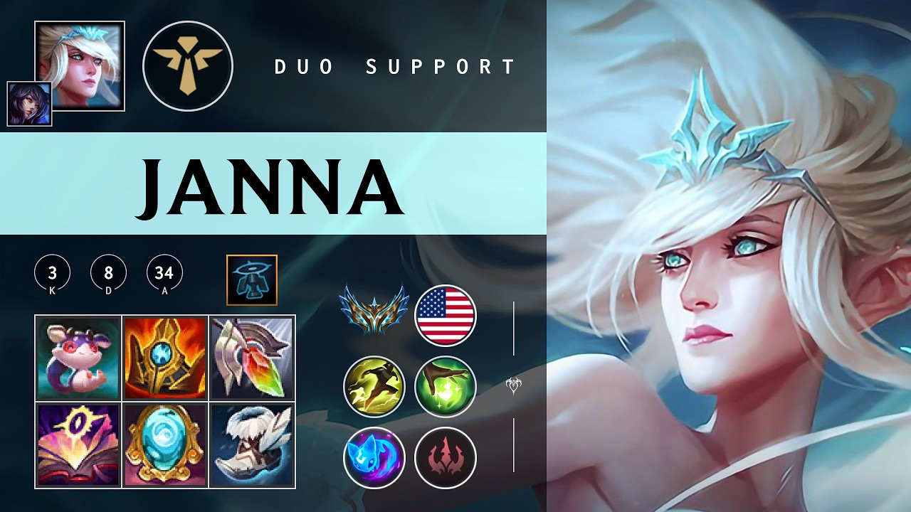 Janna Support vs Rell - NA Challenger Patch 26.04