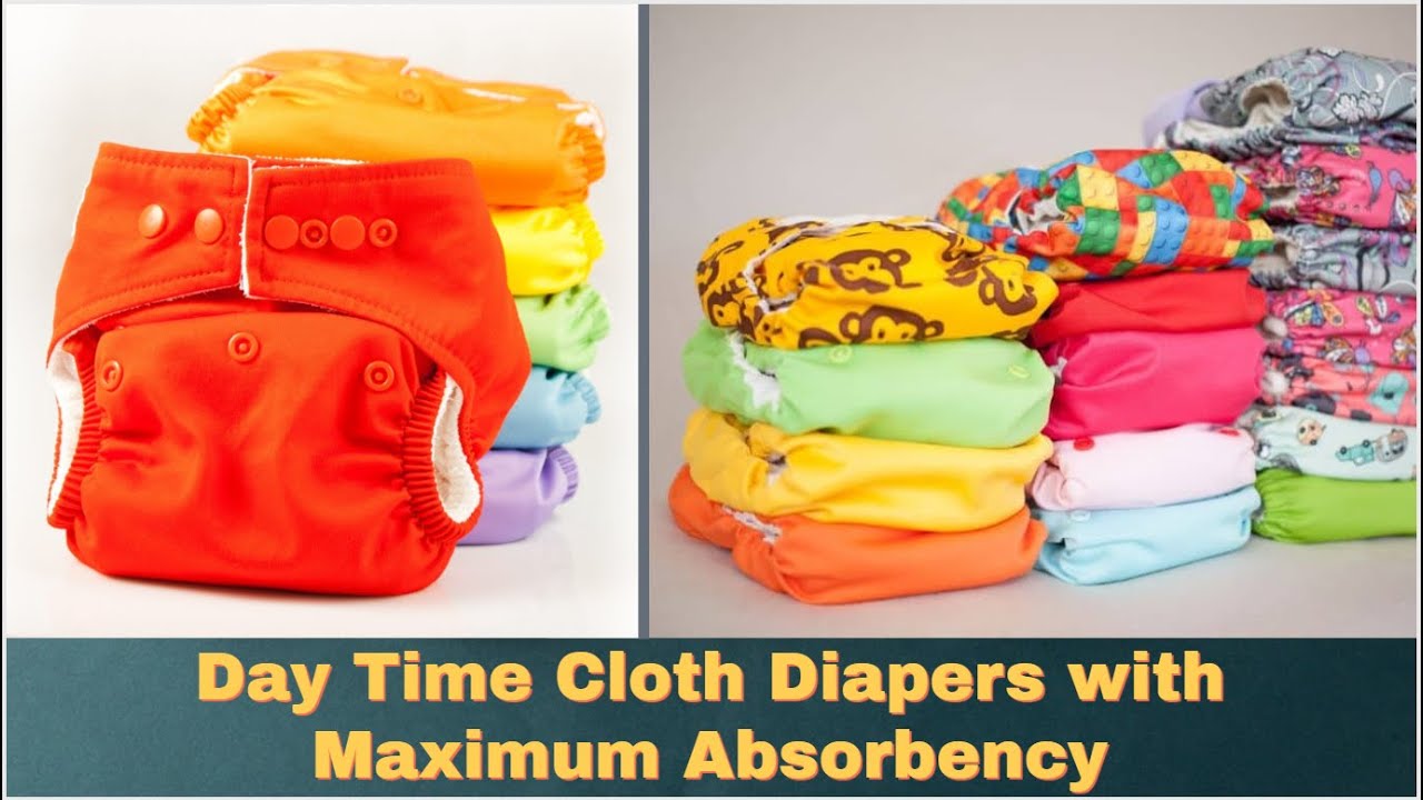 Day time Cloth Diapers with maximum absorbency | twoplusone diapers : Review and Washing Routine