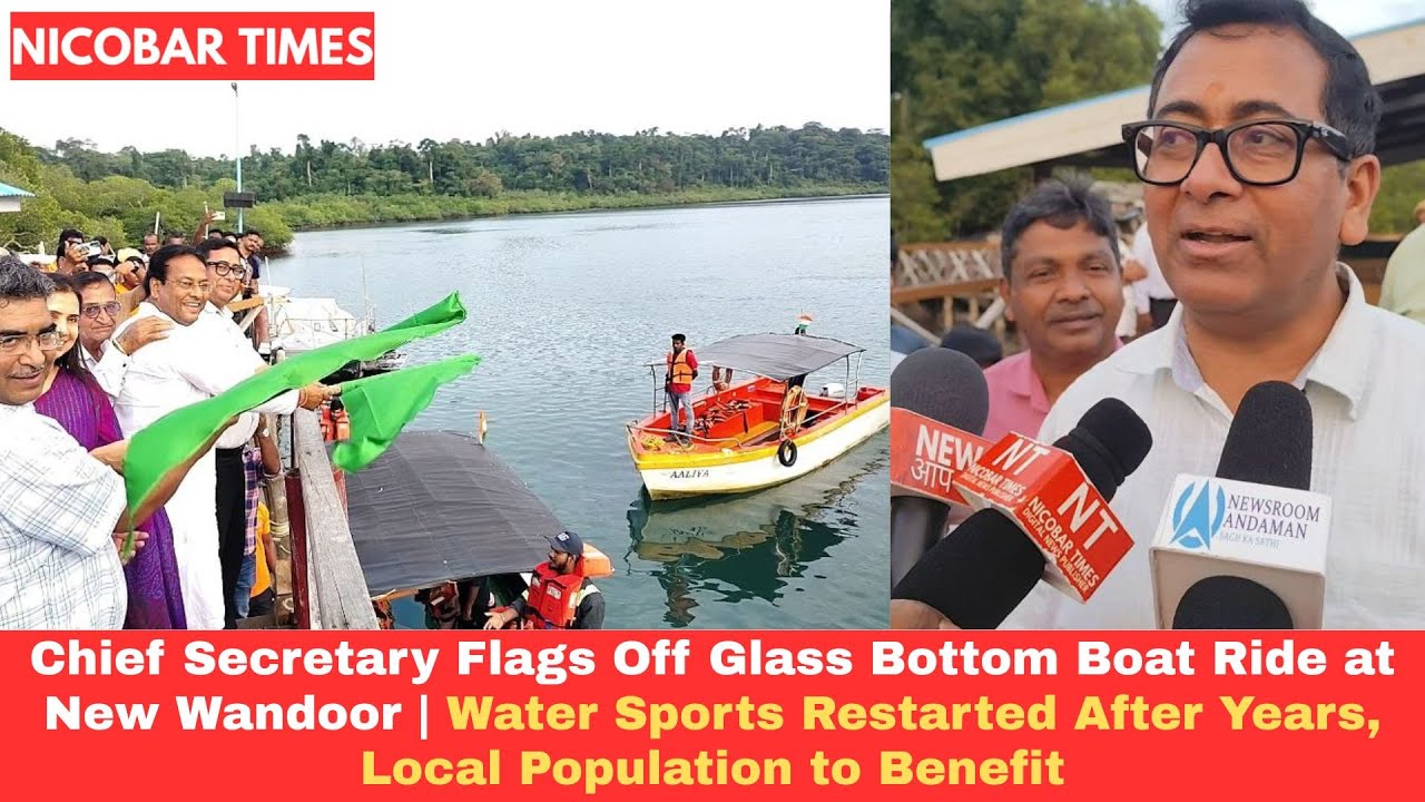 CS Flags Off Glass Bottom Boat Ride at New Wandoor | Water Sports Restarted After Years