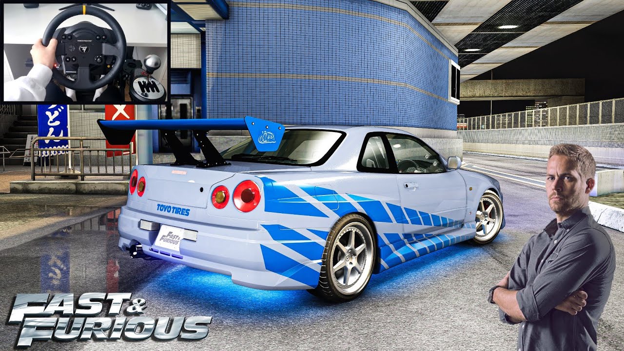 Paul Walker Nissan Skyline GT-R R34 | Assetto Corsa (Thrustmaster TX & TH8A Shifter) Gameplay