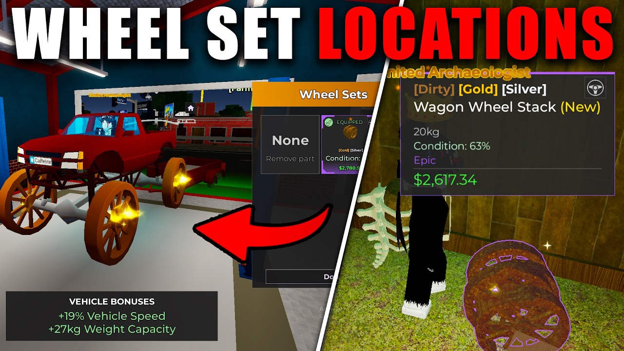 ALL Wheel Set Locations in Storage Hunters (Roblox)