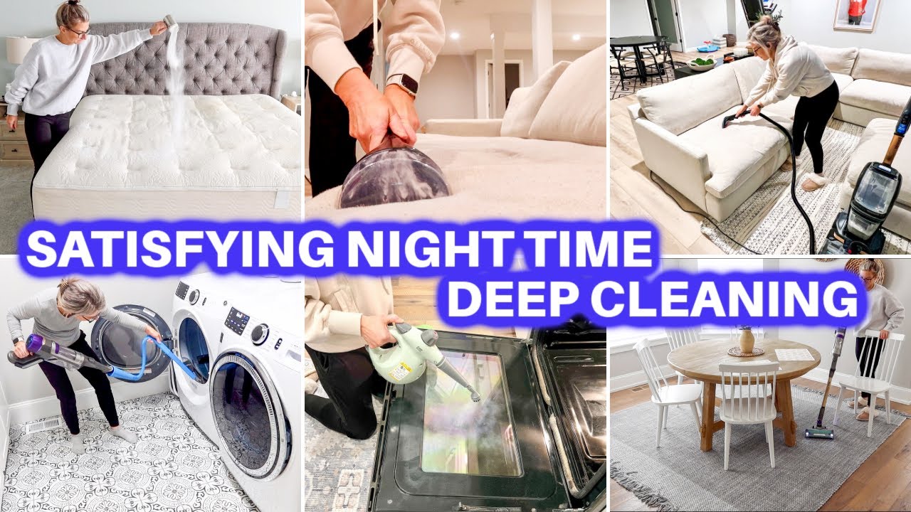 🌙 SATISFYING NIGHT TIME DEEP CLEAN WITH ME | AFTER DARK SPEED CLEANING MOTIVATION | JAMIE'S JOURNEY