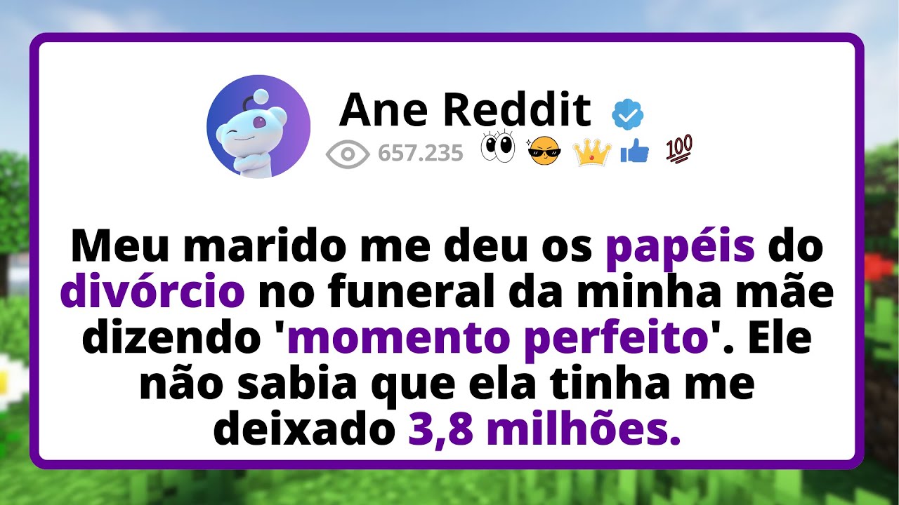 Meu marido me deu os papéis do DIVÓRCIO no FUNERAL da minha MÃE dizendo 'momento perfeito'...