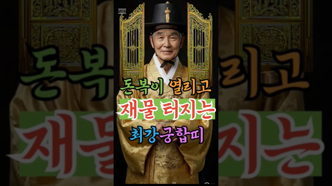 돈복이 열리고 재물 터지는 최강 궁합띠 알려준다 #재물운 #운세 #금전운