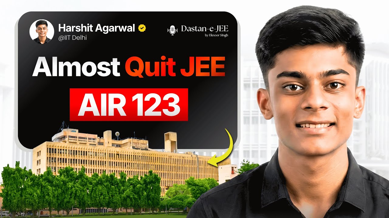 IITJEE Tips from AIR 123 🔥 | KOTA MADE HIM QUIT?
