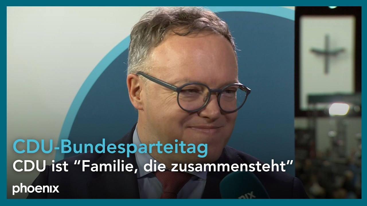 CDU-Bundesparteitag: Interview mit Mario Voigt (Ministerpräsident Thüringen) | 20.02.2026
