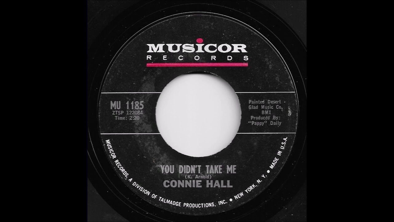 Connie Hall - You Didn't Take Me