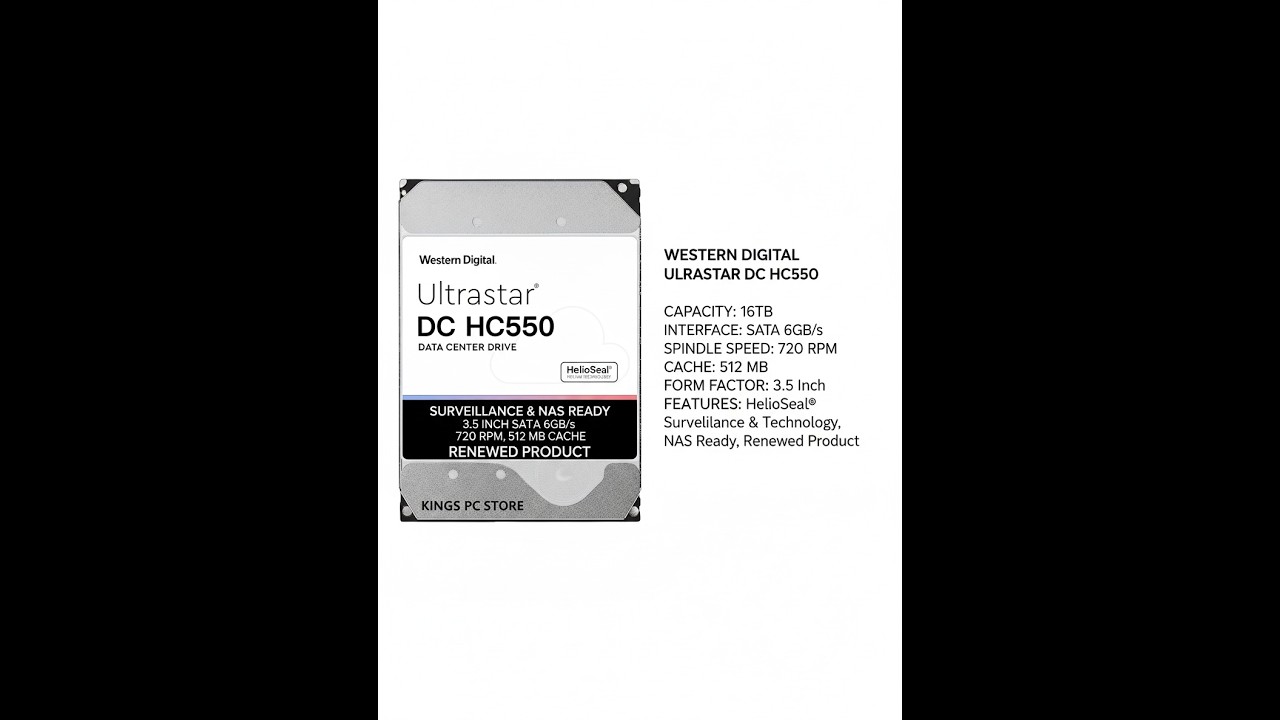 WD DC HC550 16TB Surveillance HDD Review — Massive Storage for DVR & NVR