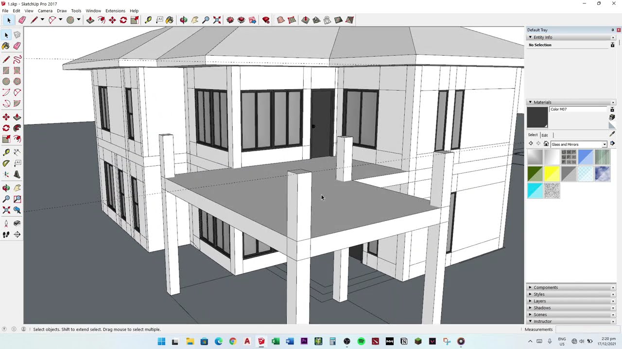 🚀 START TO FINISH: Complete 2 Storey House Build in SketchUp 🏠✨