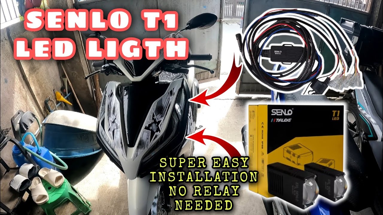 HOW INSTALL SENLO T1 LEDLIGHT WITH HARNES|#BIMBIMOTO