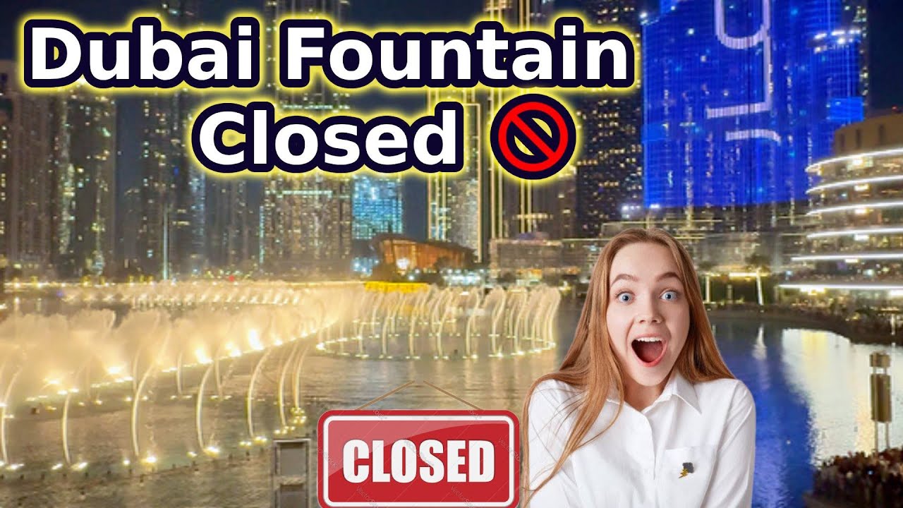 Dubai Fountain Closes | Final Dubai Fountain Show April 2025 | Beautiful Burj Khalifa Views