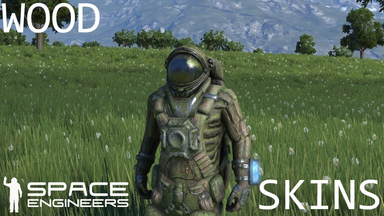 Wood Suit, Boots, Gloves & Wood Helmet [Space Engineers Items Skins Showcase]