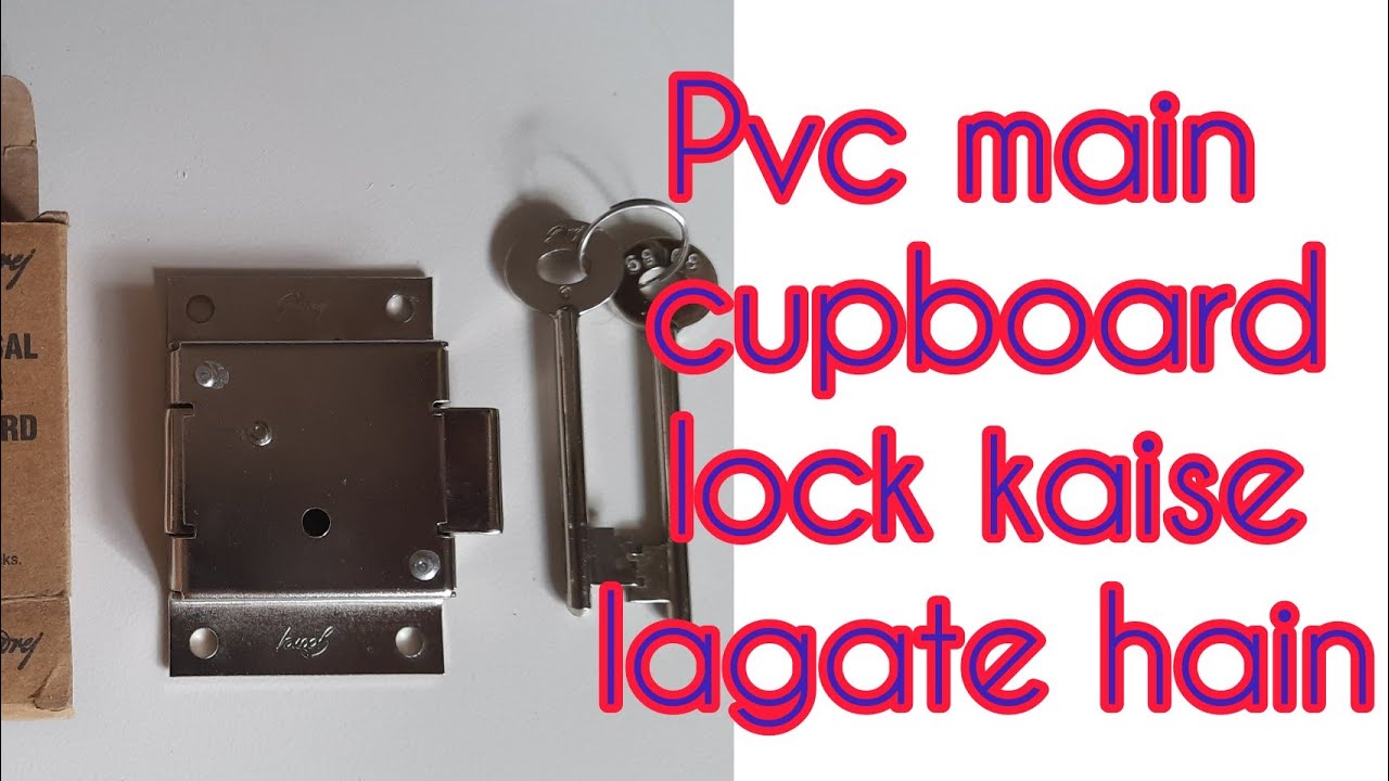 how to install godrej cupboard lock in pvc worddrob // worddrob main cupboard lock kaise lagate hain