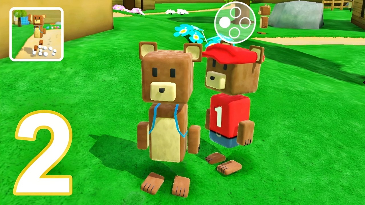 Super Bear Adventure - Gameplay Walkthrough Part 2 - Turtle Town Beat Turtle Boss & Rescue 4 Bears