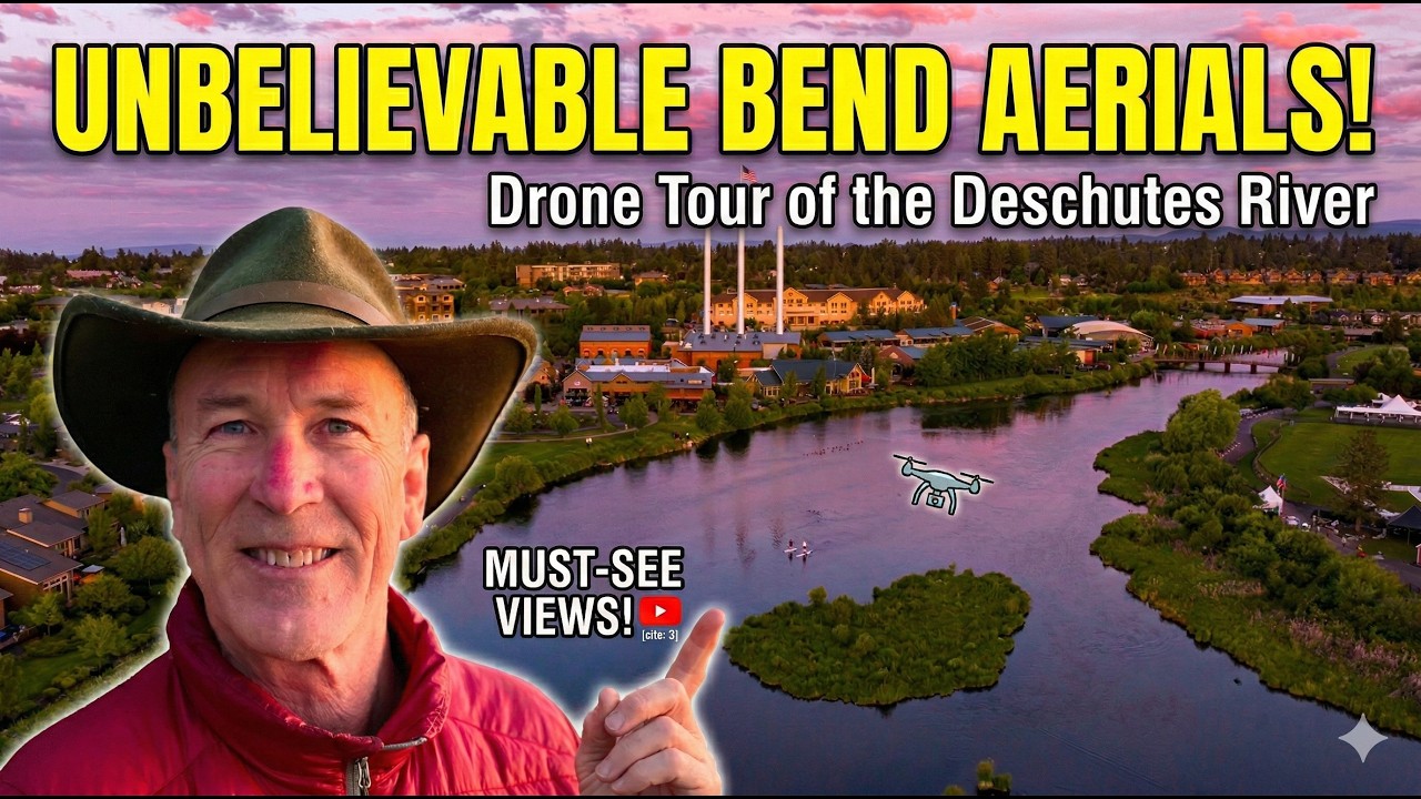 Unbelievable Arial Drone Flyover of the Deschutes River, Bend, Oregon
