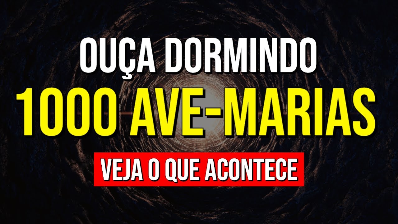 OUÇA DORMINDO MIL AVE-MARIAS E VEJA O QUE ACONTECE | Oração da Ave-Maria para Dormir