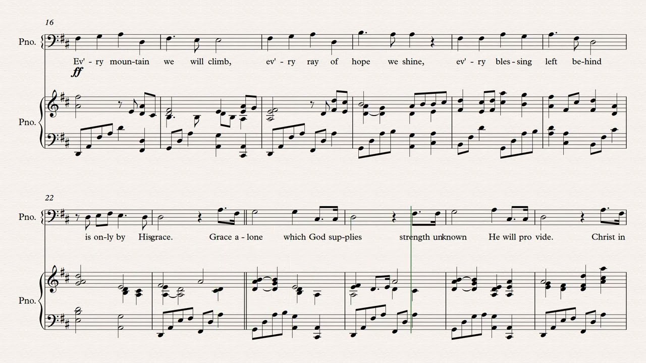 Grace Alone Vocal Guide for Bass
