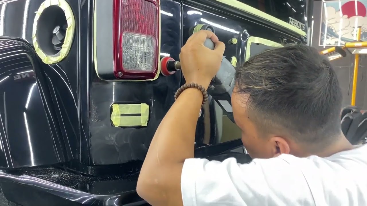 Proses nano ceramic mobil berkelas