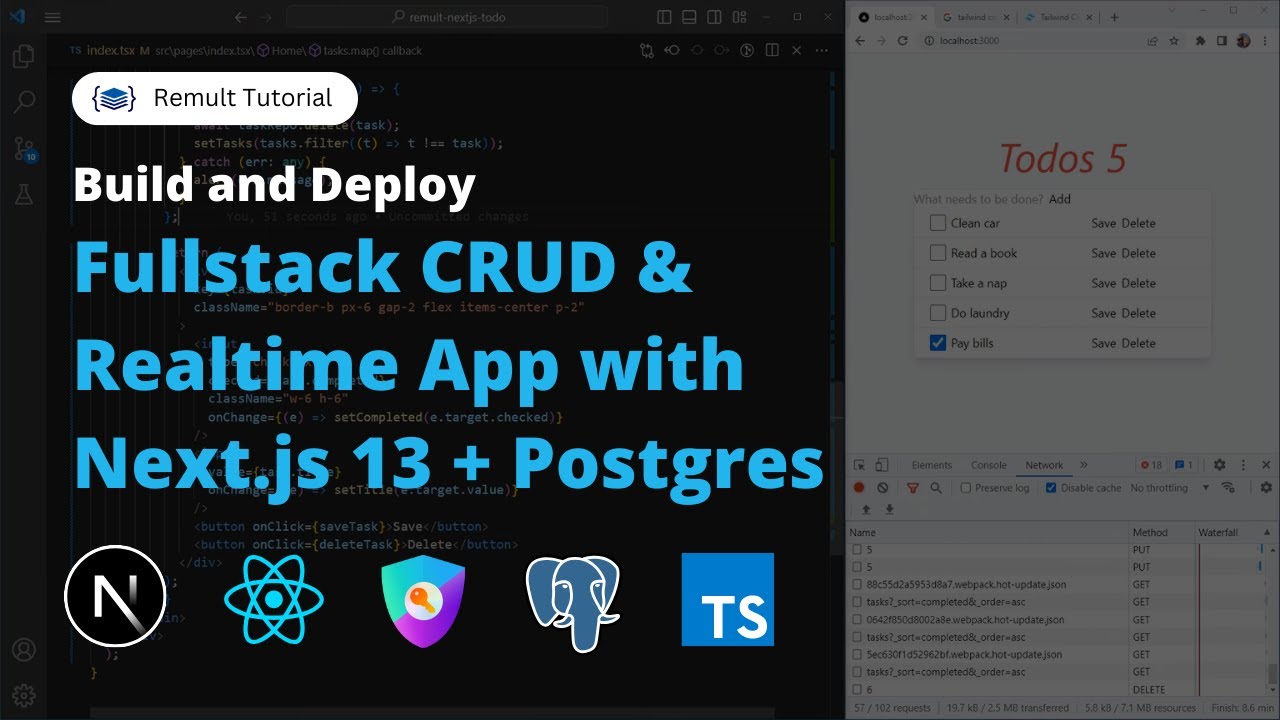 Build a Full-Stack CRUD Realtime App: Next.js 13 App Directory, Postgres, Deploy to Vercel + Ably
