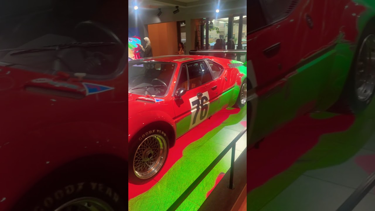 How amazing is this?! Artistic race car displayed at Art Dubai!🇦🇪✨ #artdubai #artwork #artist #art