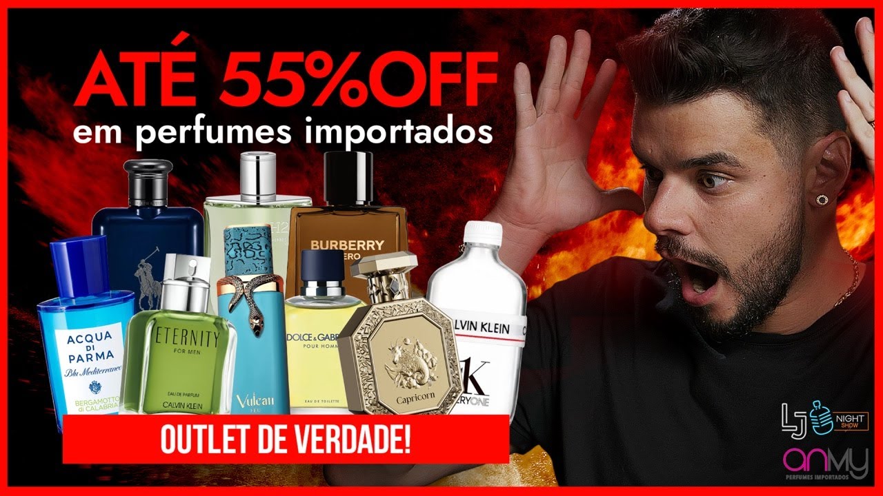 ATÉ 55% OFF EM PERFUMES IMPORTADOS NA OUTLET DA ANMY! SÓ PERFUMES TOPS COM PREÇO SURREAL!