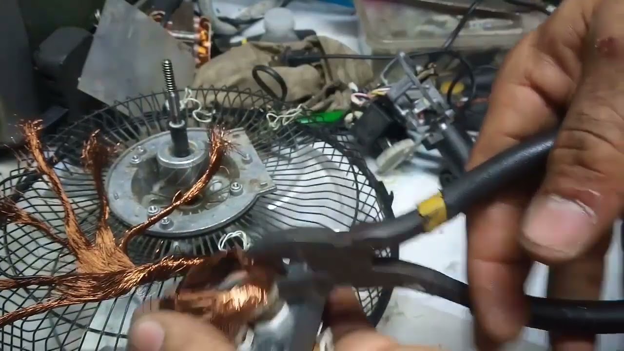 REBOBINANDO UN MINI VENTILADOR