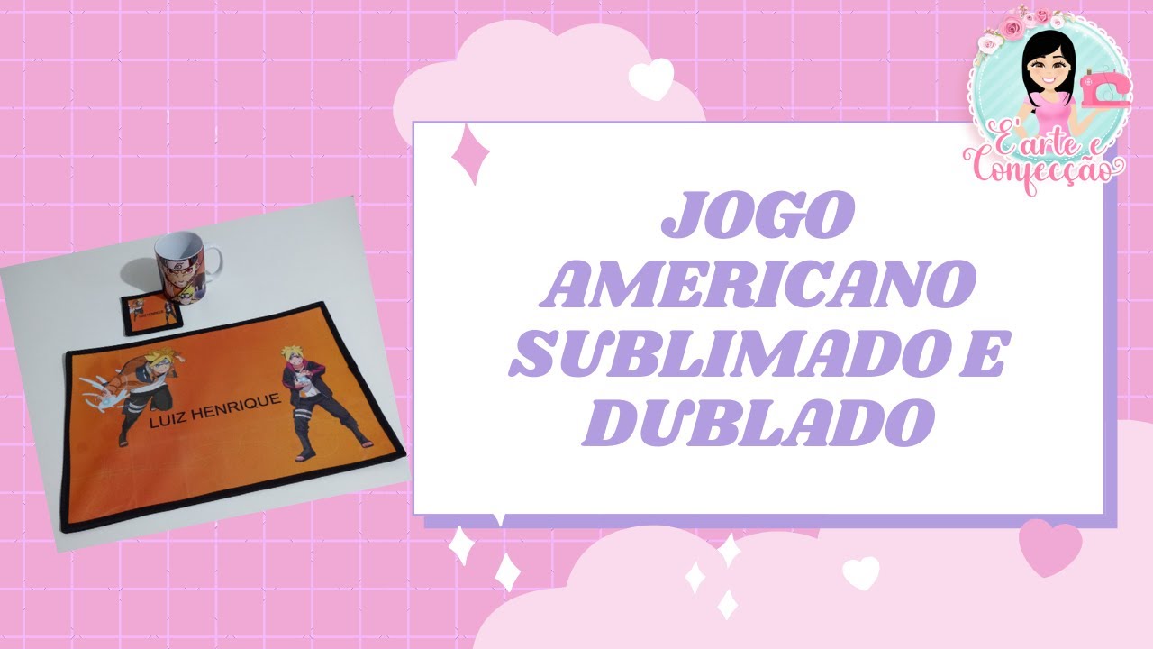 Jogo americano sublimado e dublado